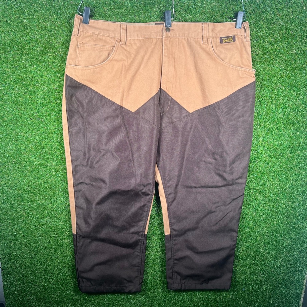Gamehide‎ Mens 46 Upland Briar Hunting Pants Brown Tan Canvas Reinforced